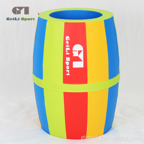 China Colorful Kids Soft Rainbow Barrel Toy Factory